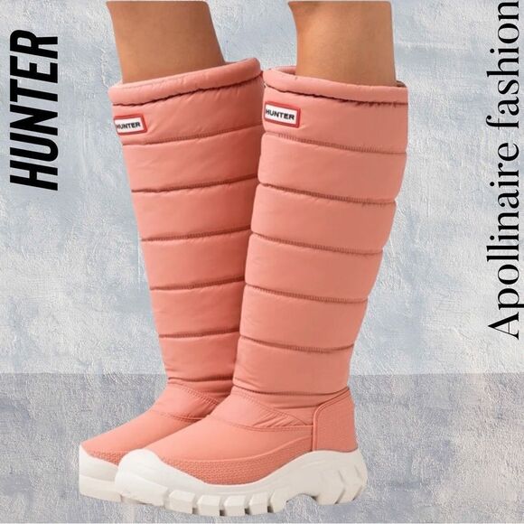 HUNTER INTREPID TALL WINTER BOOTS NWT SIZE 37 EU WATERPROOF - Picture 1 of 11